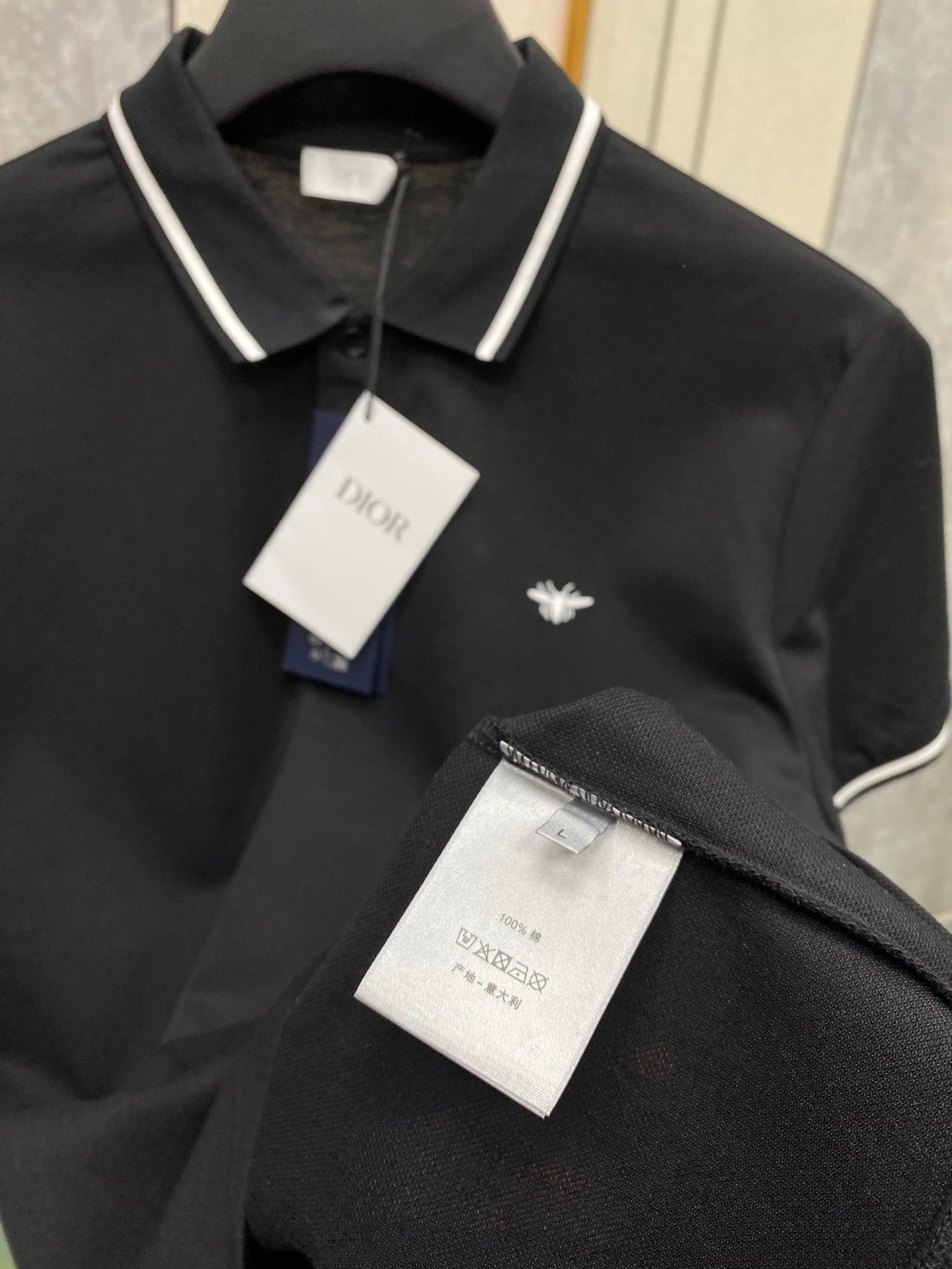&wg.luxury- 4ior embroidery POLO 2Colour item:E-F355B1614-2
